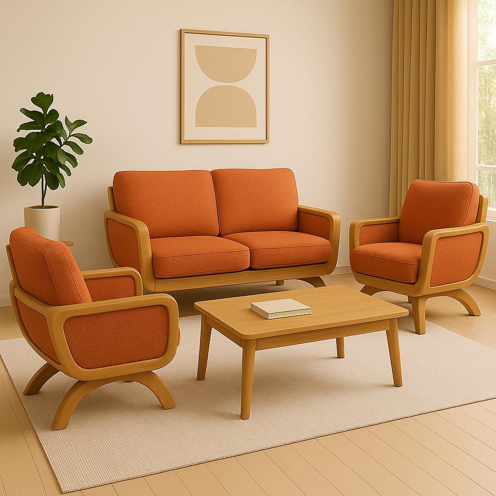 Designer Sofa - Orange Model